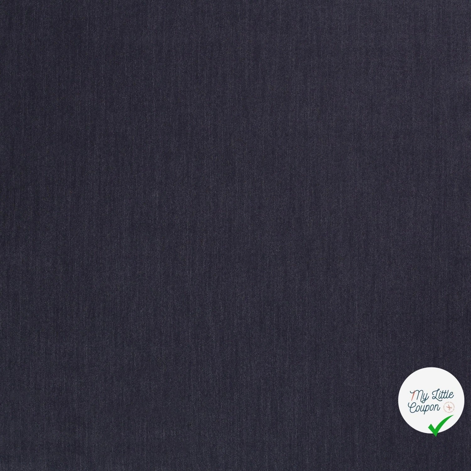 DENIM STRETCH SLUB BLEU MARINE - My Little Coupon