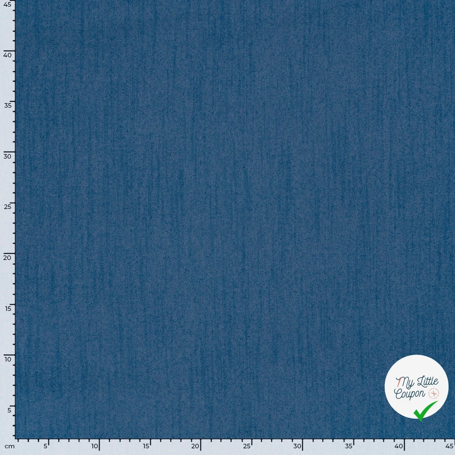 DENIM STRETCH SLUB INDIGO 65% COTON - My Little Coupon