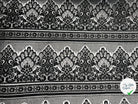 DENTELLE BAROQUE NOIRE CONTRECOLLÉ DE MESH NID D'ABEILLE - My Little Coupon - tissu - coudre