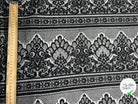DENTELLE BAROQUE NOIRE CONTRECOLLÉ DE MESH NID D'ABEILLE - My Little Coupon - tissu - coudre
