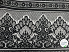 DENTELLE BAROQUE NOIRE CONTRECOLLÉ DE MESH NID D'ABEILLE - My Little Coupon - tissu - coudre