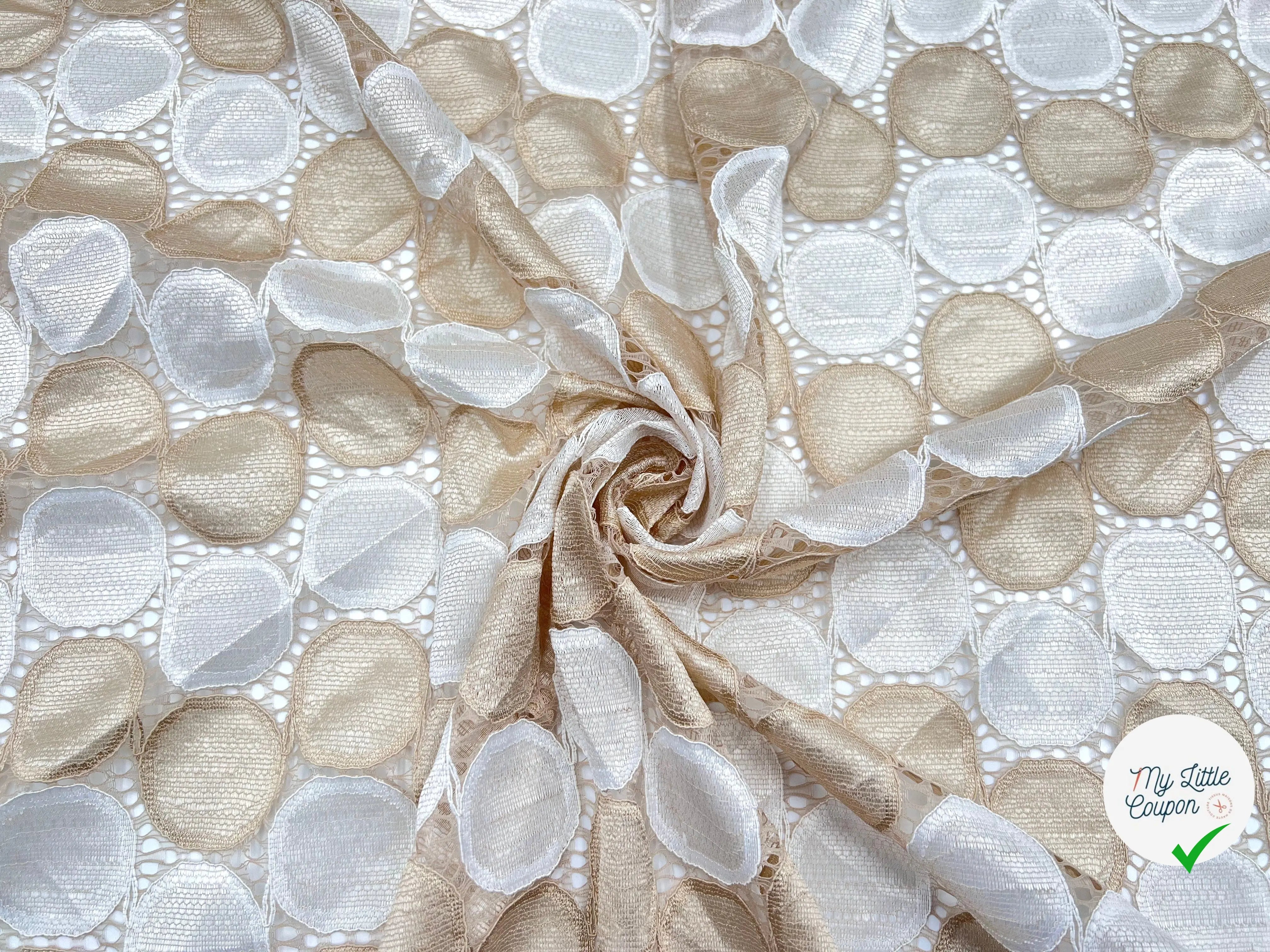 DENTELLE CERCLES LUNAIRES MAJESTUEUX - My Little Coupon - tissu - coudre