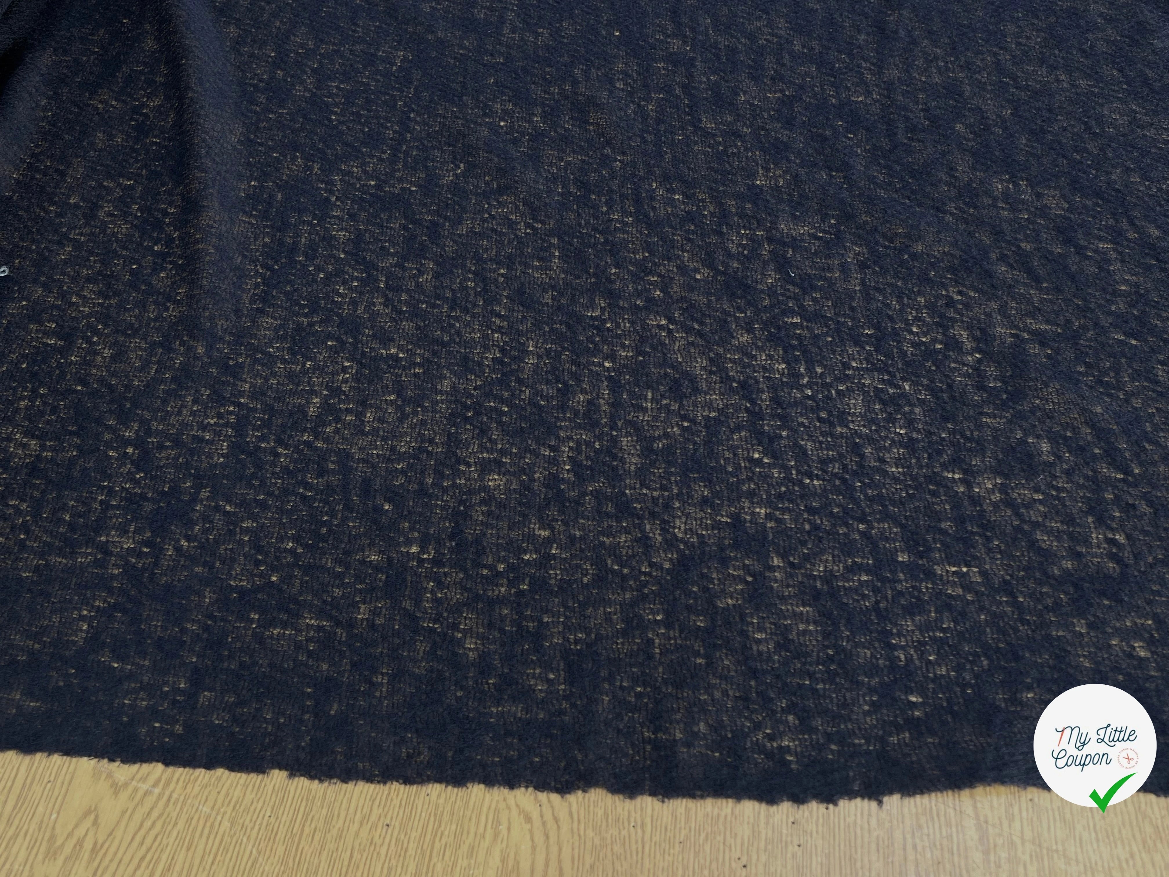 DENTELLE CHARMILLE LAINE MERINOS BLEU MARINE - My Little Coupon