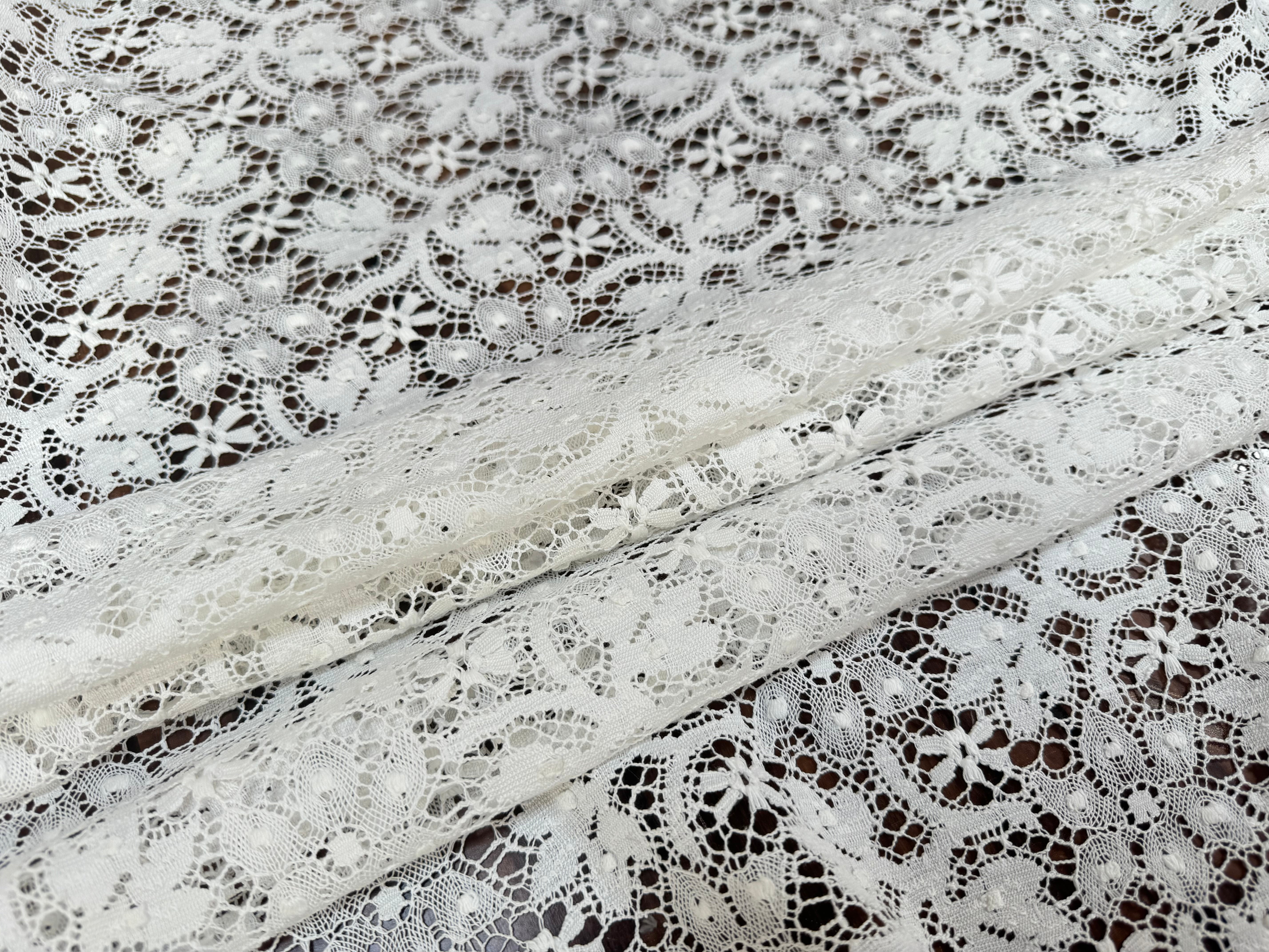 DENTELLE DE CALAIS-CAUDRY BLANCHE - My Little Coupon