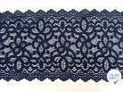 DENTELLE ÉLASTIQUE GRANDE LARGEUR BLEU MARINE - My Little Coupon - tissu - coudre