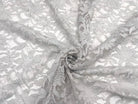 DENTELLE FLORALE GRIS PERLE - My Little Coupon - tissu - coudre