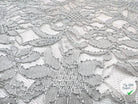 DENTELLE FLORALE GRIS PERLE - My Little Coupon - tissu - coudre