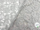 DENTELLE FLORALE GRIS PERLE - My Little Coupon - tissu - coudre