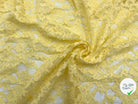 DENTELLE FLORALE JAUNE CITRON - My Little Coupon - tissu - coudre
