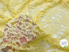 DENTELLE FLORALE JAUNE CITRON - My Little Coupon - tissu - coudre