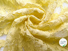 DENTELLE FLORALE JAUNE CITRON - My Little Coupon - tissu - coudre