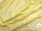 DENTELLE FLORALE JAUNE CITRON - My Little Coupon - tissu - coudre