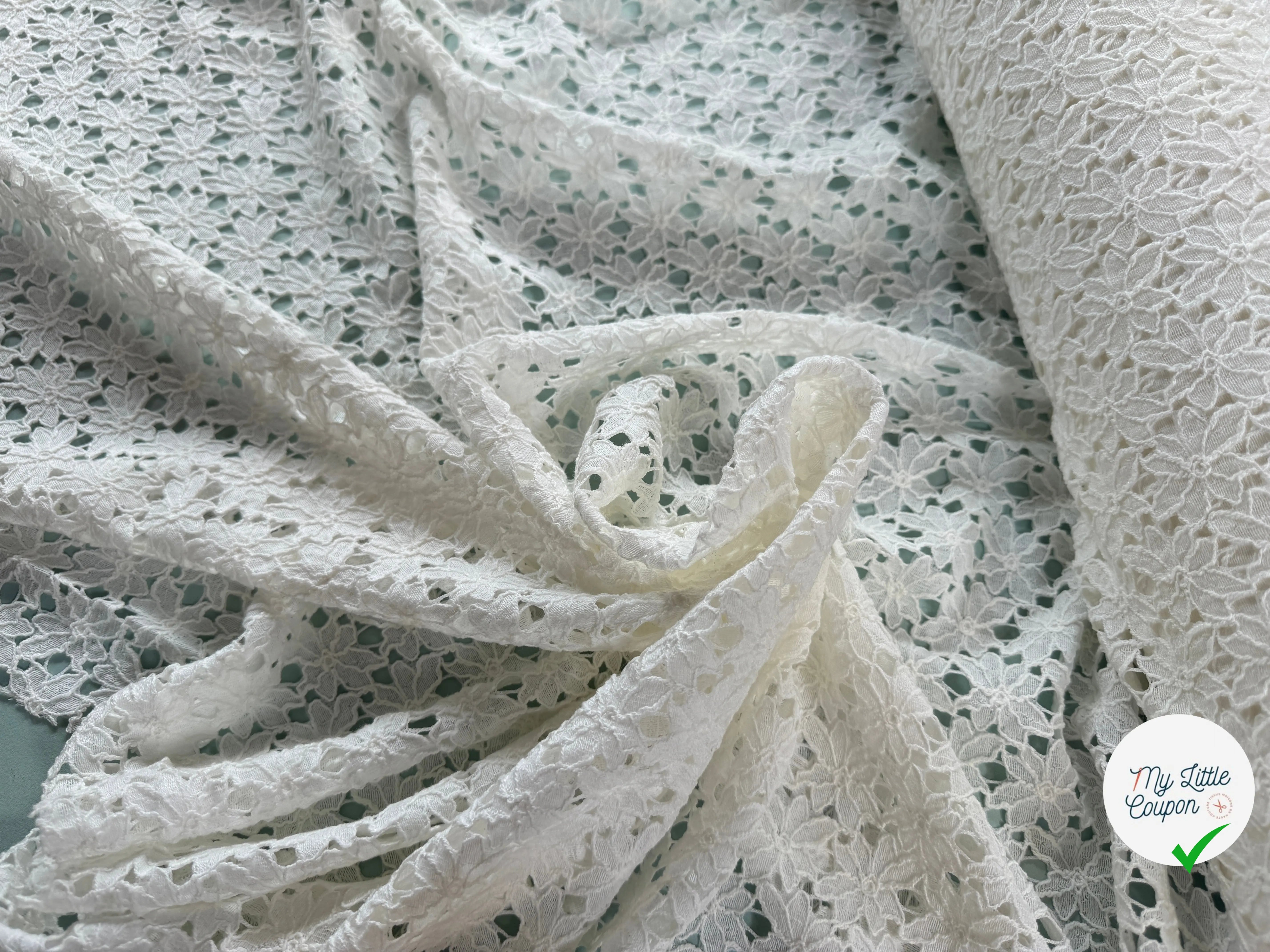 DENTELLE GUIPURE BLANC CASSÉ - My Little Coupon