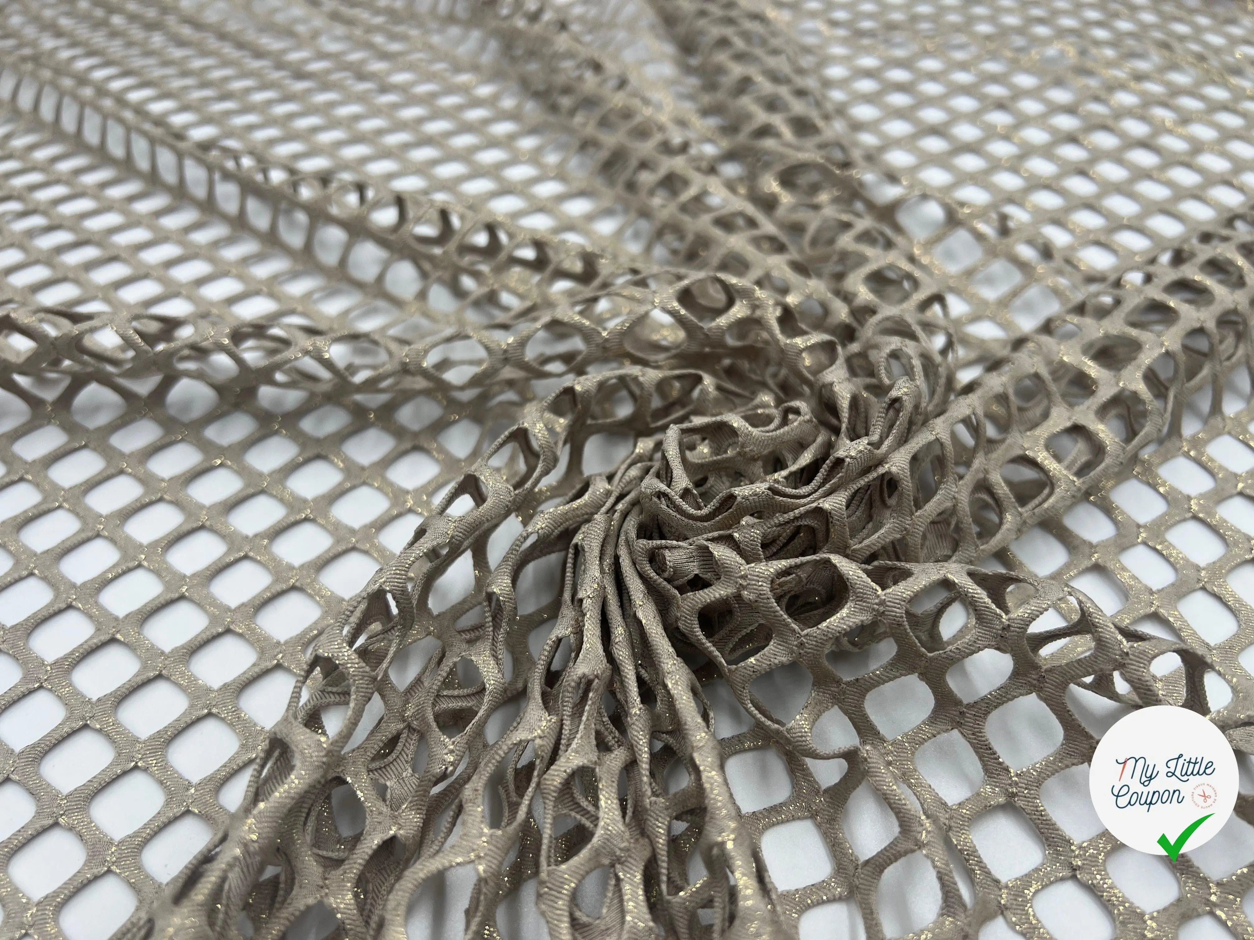 DENTELLE LAME DORÉE - My Little Coupon - tissu - coudre