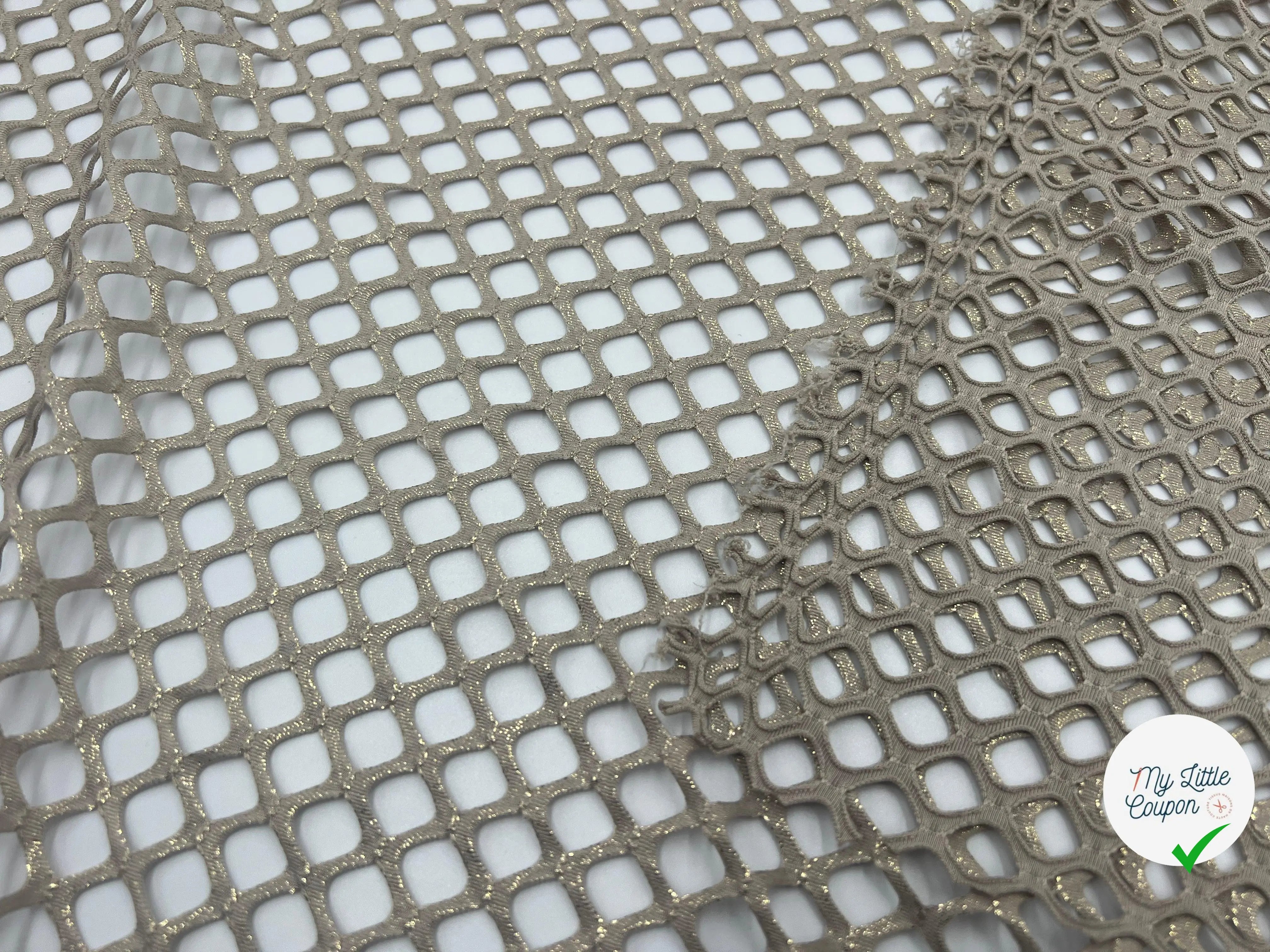 DENTELLE LAME DORÉE - My Little Coupon - tissu - coudre