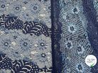 DENTELLE MOTIF FLEURS INDIGO - My Little Coupon - tissu - coudre