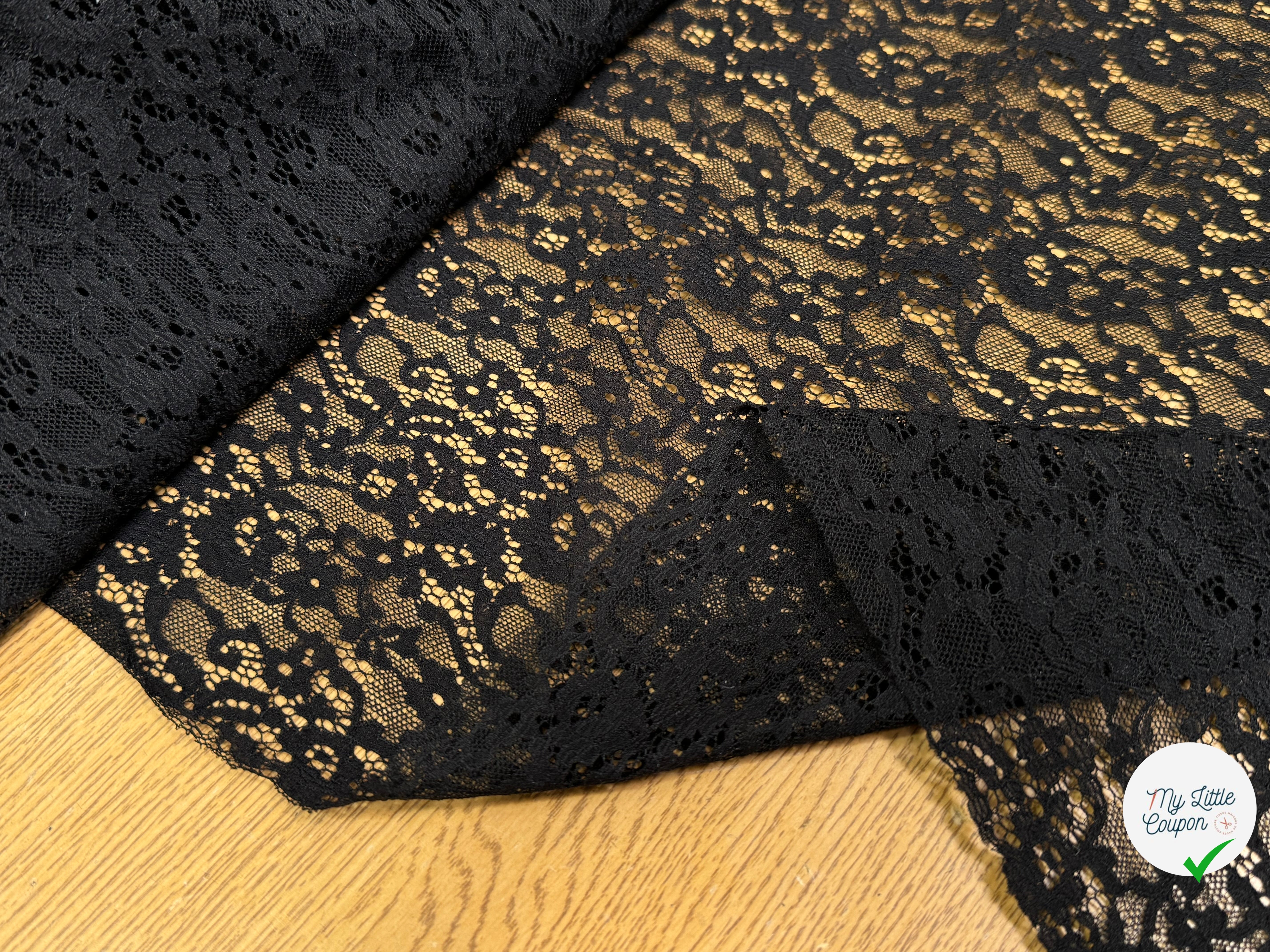 DENTELLE NOIRE LEGEREMENT STRETCH - My Little Coupon