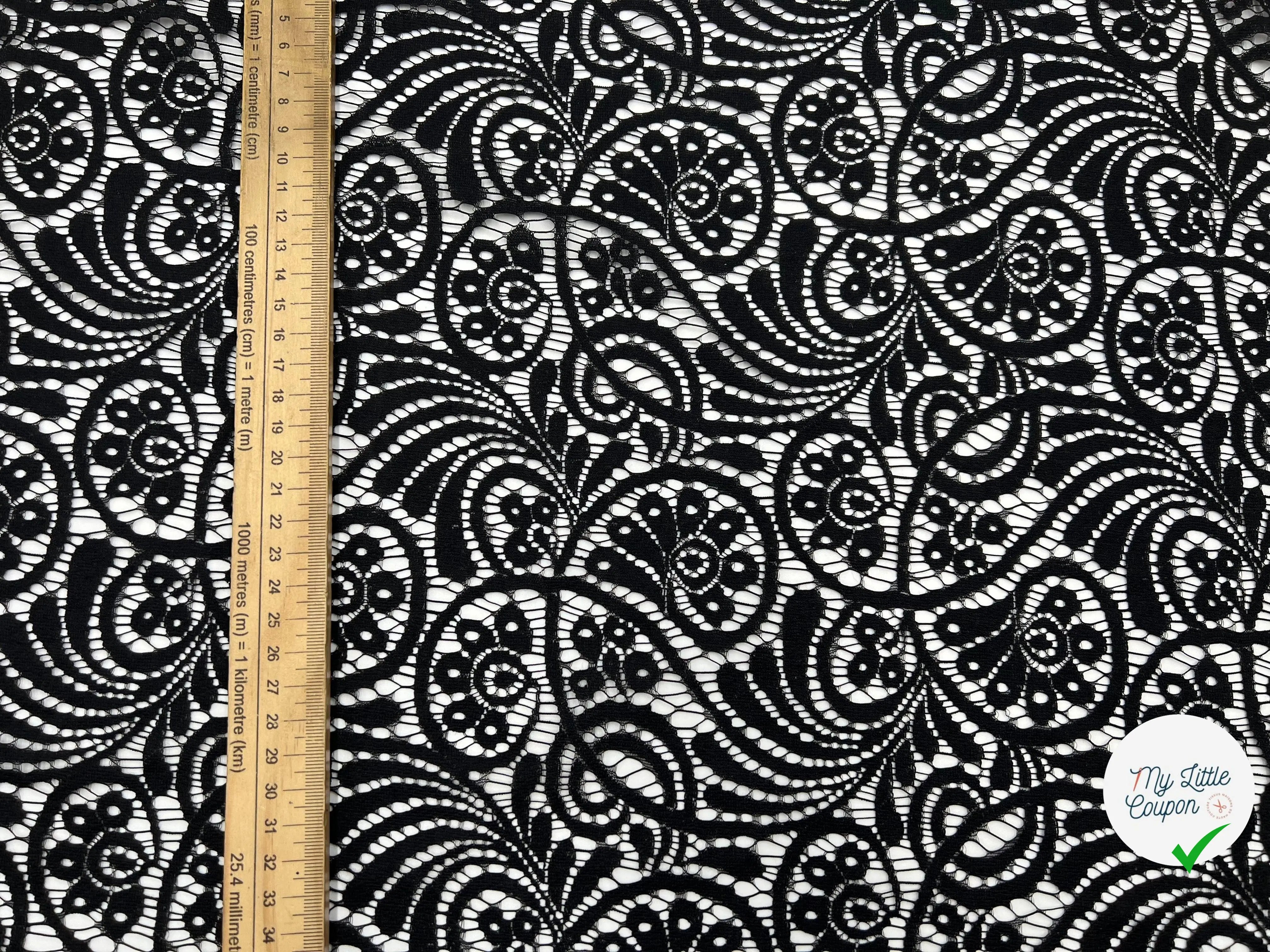 DENTELLE NOIRE PERSIAN MOOD - My Little Coupon - tissu - coudre