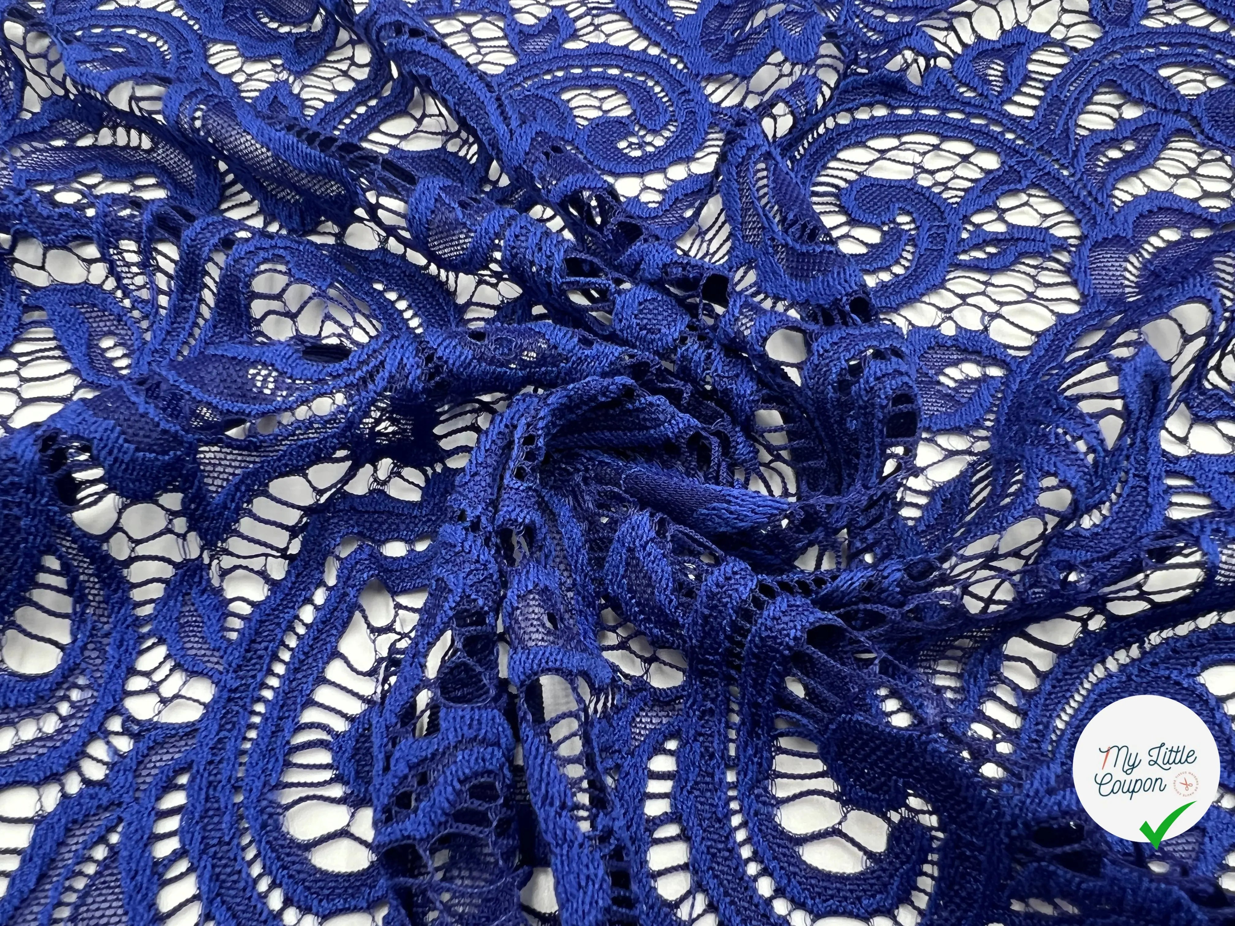 DENTELLE PERSEPOLIS MARINE CLAIRE - My Little Coupon - tissu - coudre