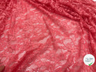 DENTELLE ROMANTIQUE SAUMON FONCÉ - My Little Coupon - tissu - coudre