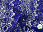 DENTELLE ROSACES BLEU OUTREMER - My Little Coupon - tissu - coudre