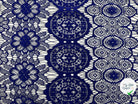 DENTELLE ROSACES BLEU OUTREMER - My Little Coupon - tissu - coudre