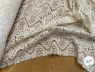 DENTELLE STRETCH MOTIFS GÉOMÉTRIQUES 80% COTON ÉCRU - My Little Coupon