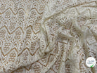 DENTELLE STRETCH MOTIFS GÉOMÉTRIQUES 80% COTON ÉCRU - My Little Coupon