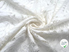 DENTELLE VELOURS BLANC PALERME - My Little Coupon - tissu - coudre