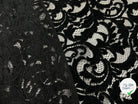 DENTELLE VELOURS NOIR PALERME - My Little Coupon - tissu - coudre