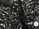 DENTELLE VELOURS NOIR PALERME - My Little Coupon - tissu - coudre