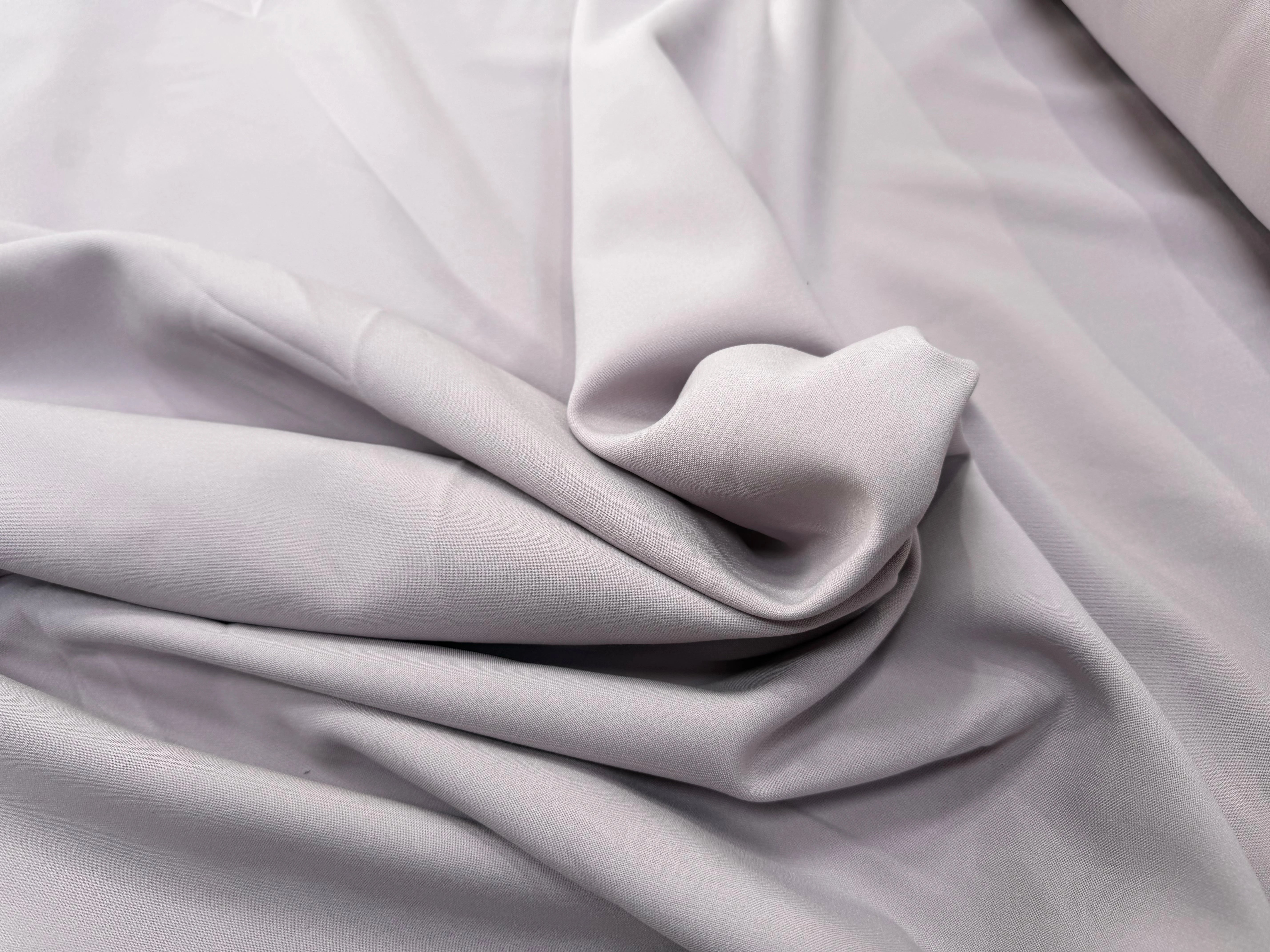 DOUBLE CREPE LOURD LILAS CLAIR POLYESTER COTON - My Little Coupon