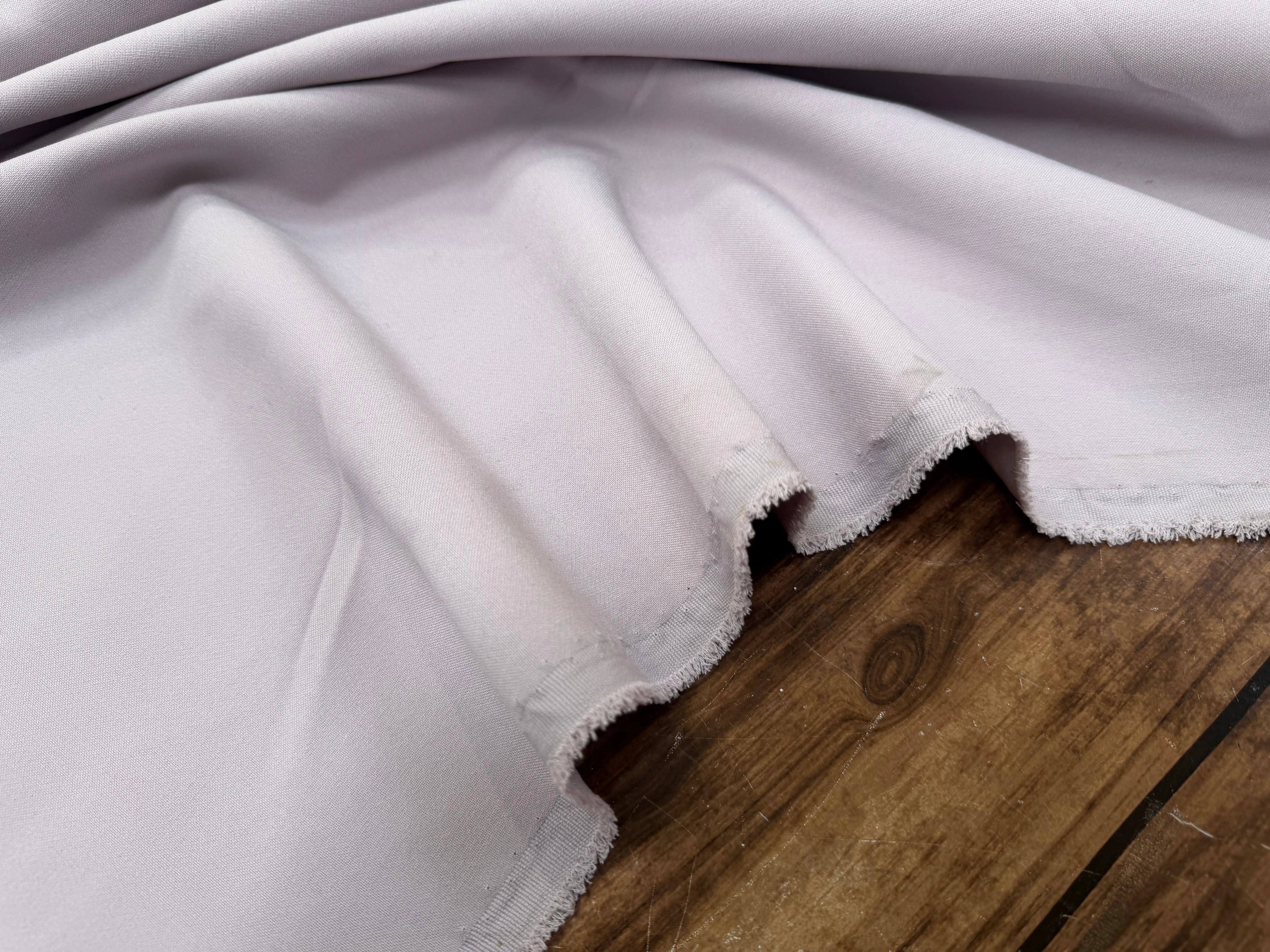 DOUBLE CREPE LOURD LILAS CLAIR POLYESTER COTON - My Little Coupon