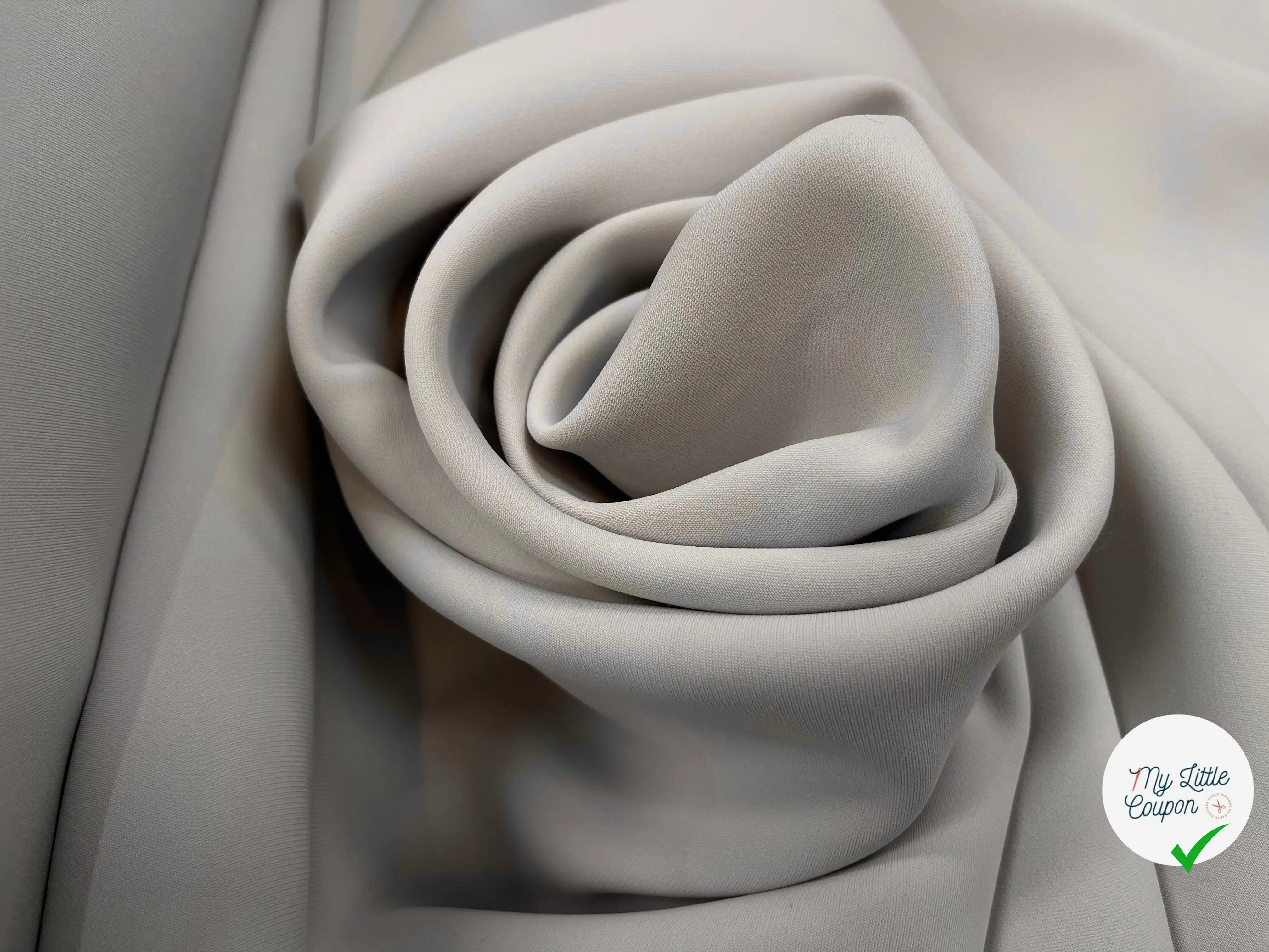 DOUBLE ETOFFE CREPE SUBLIME TENUE DIRTY WHITE - My Little Coupon