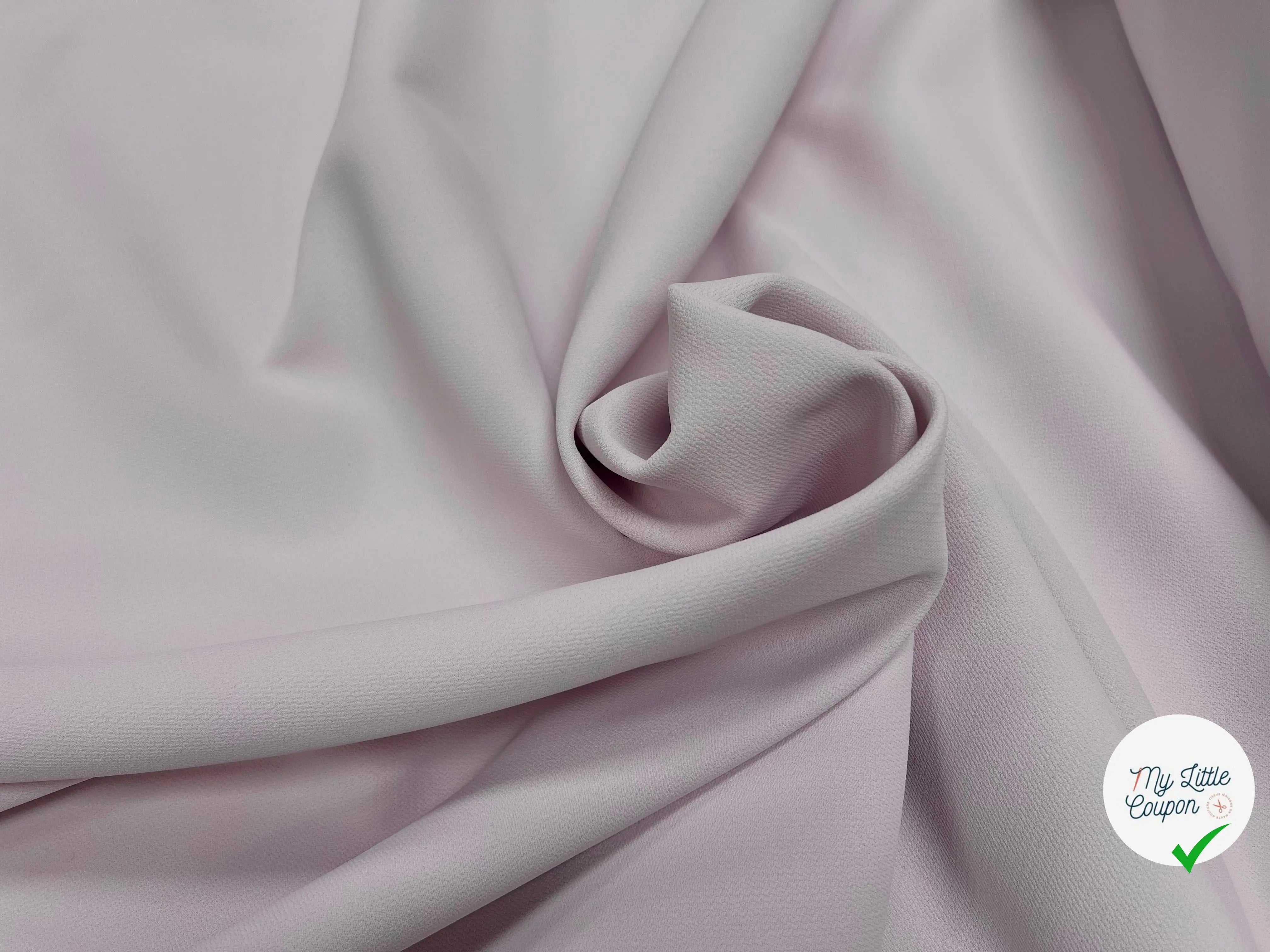 DOUBLE ETOFFE CREPE SUBLIME TENUE PERLE DE ROSE - My Little Coupon