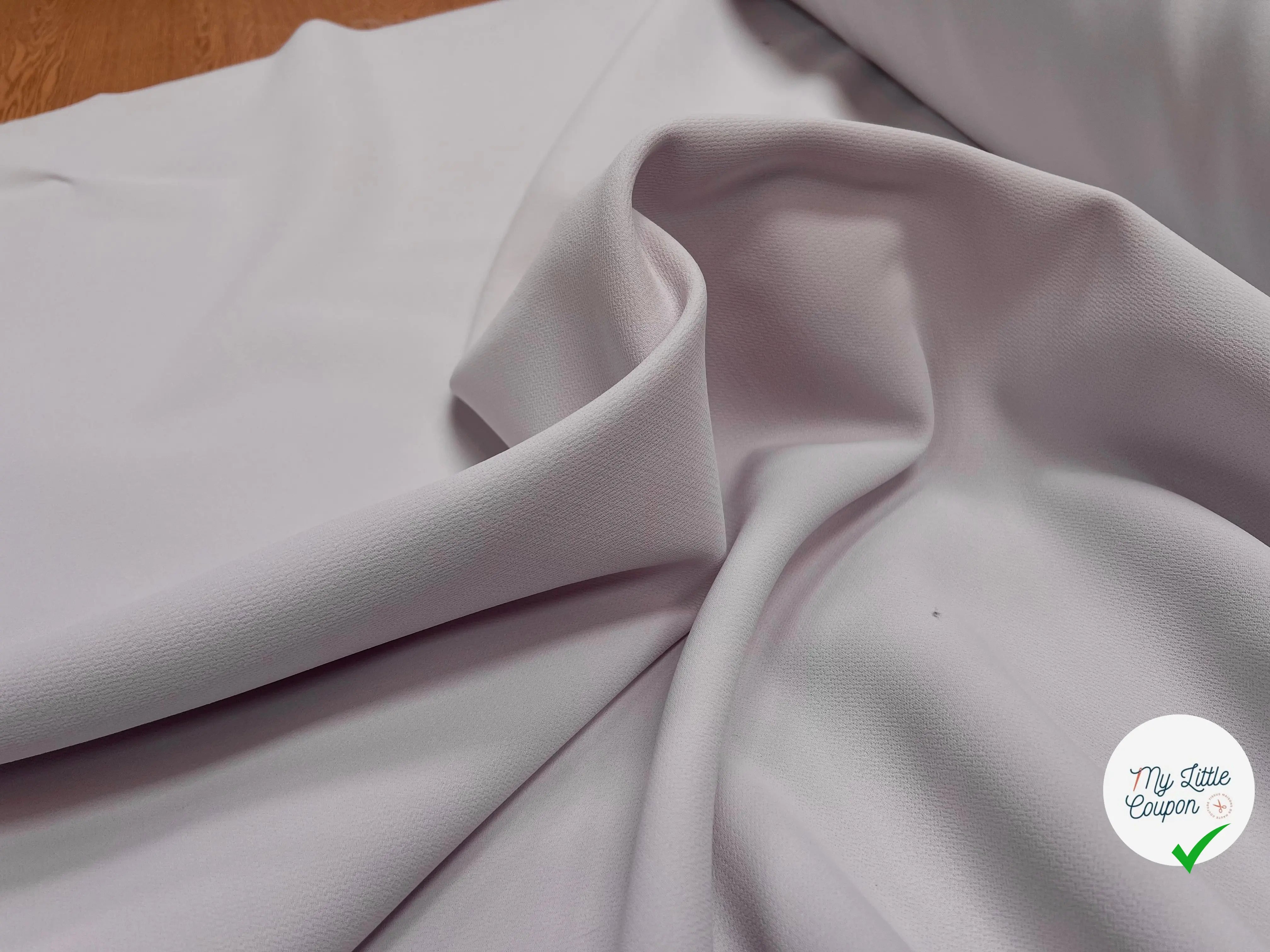 DOUBLE ETOFFE CREPE SUBLIME TENUE PERLE DE ROSE - My Little Coupon