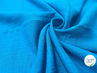 DOUBLE GAZE BLEU TURQUOISE - My Little Coupon - tissu - coudre