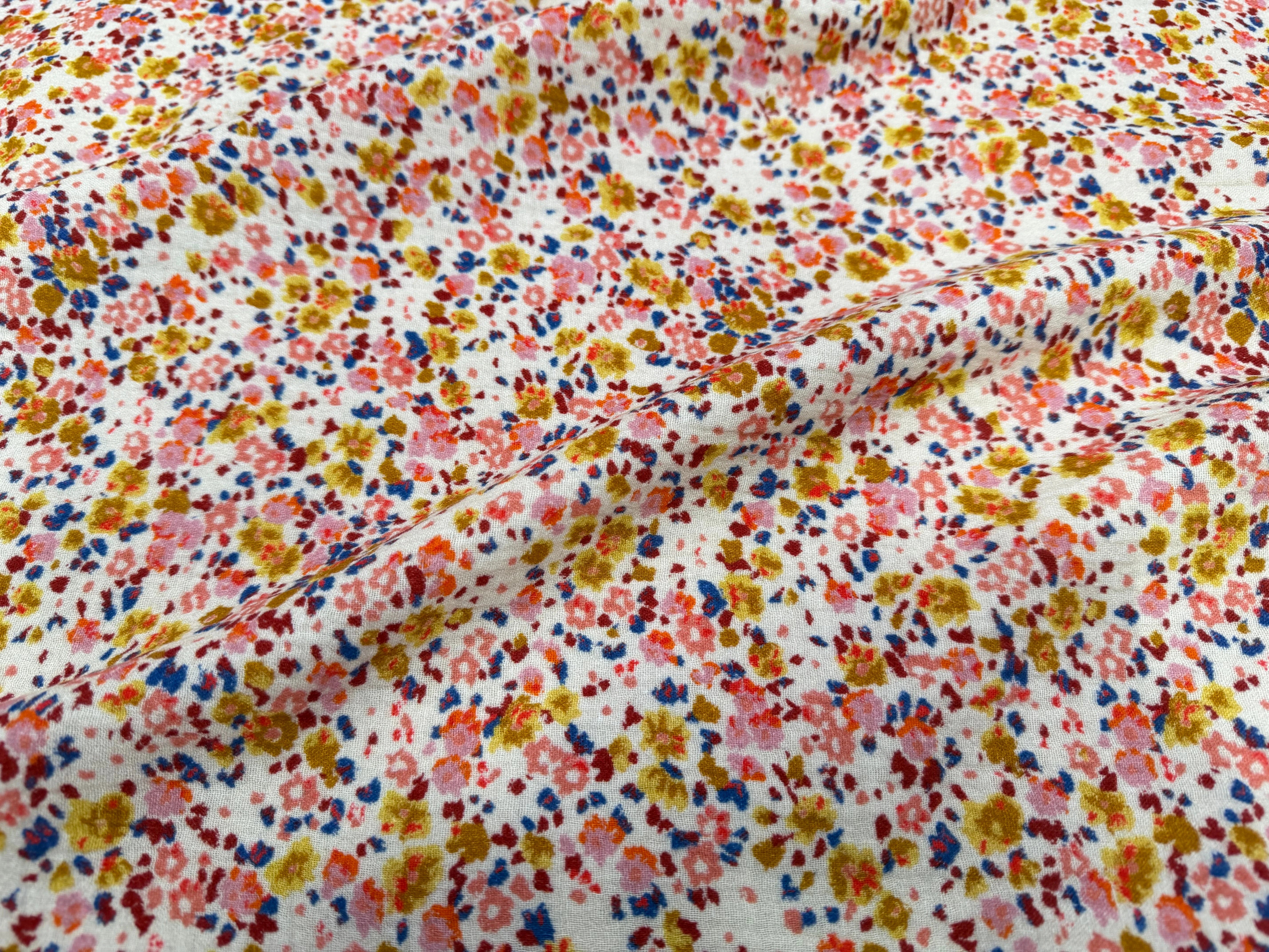 DOUBLE GAZE COTON COULEURS JOYEUSES - My Little Coupon