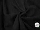 DOUBLE GAZE COTON NOIRE - My Little Coupon - tissu - coudre