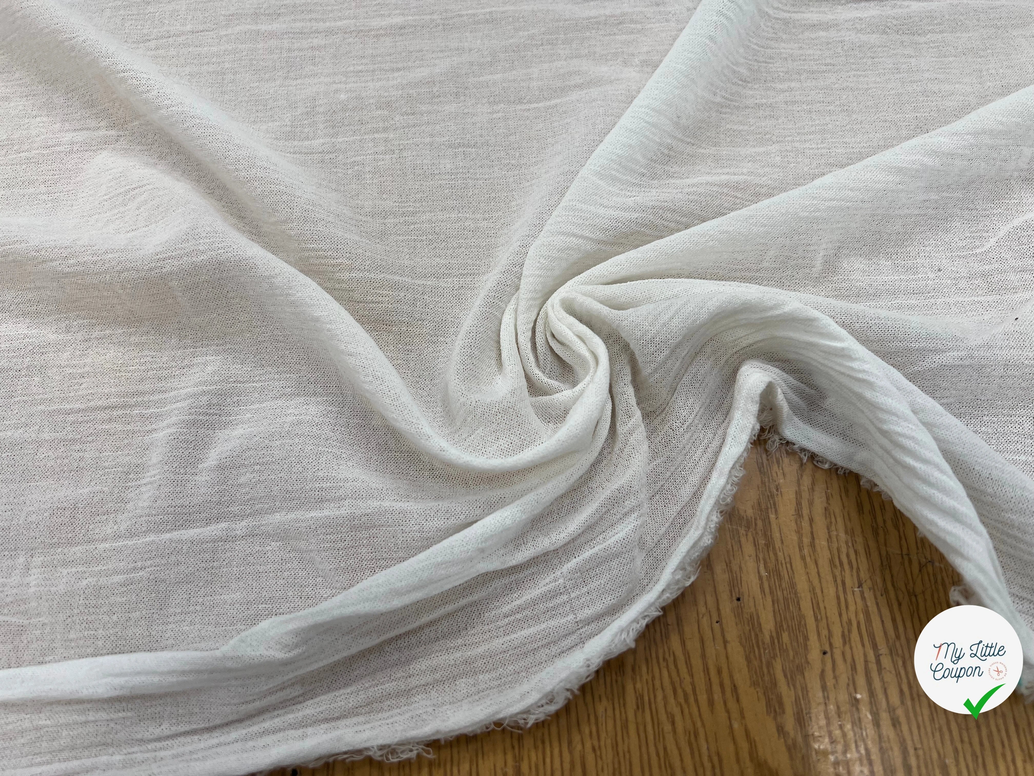 DOUBLE GAZE COUTURE ÉCRU 110CM - My Little Coupon