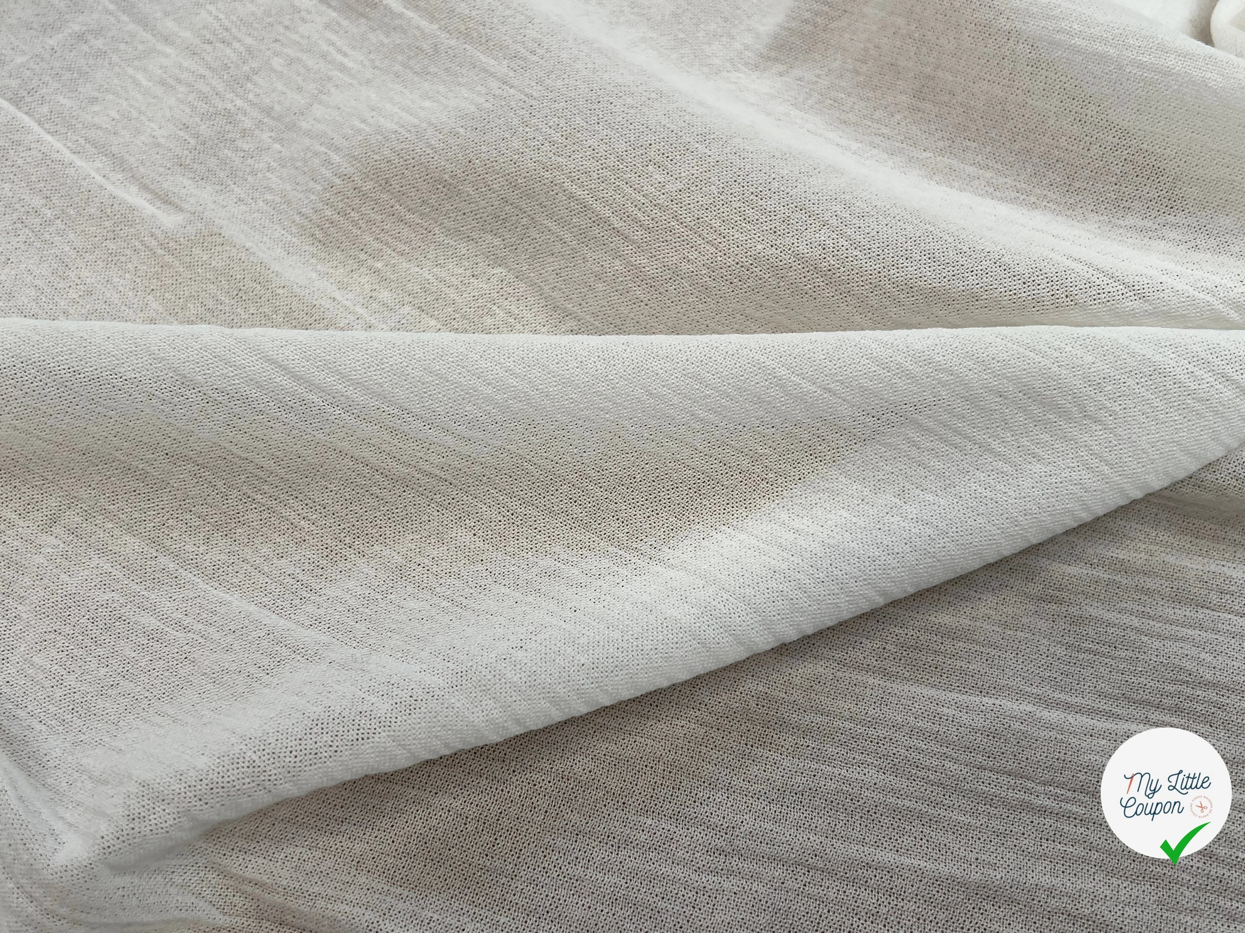 DOUBLE GAZE COUTURE ÉCRU 110CM - My Little Coupon
