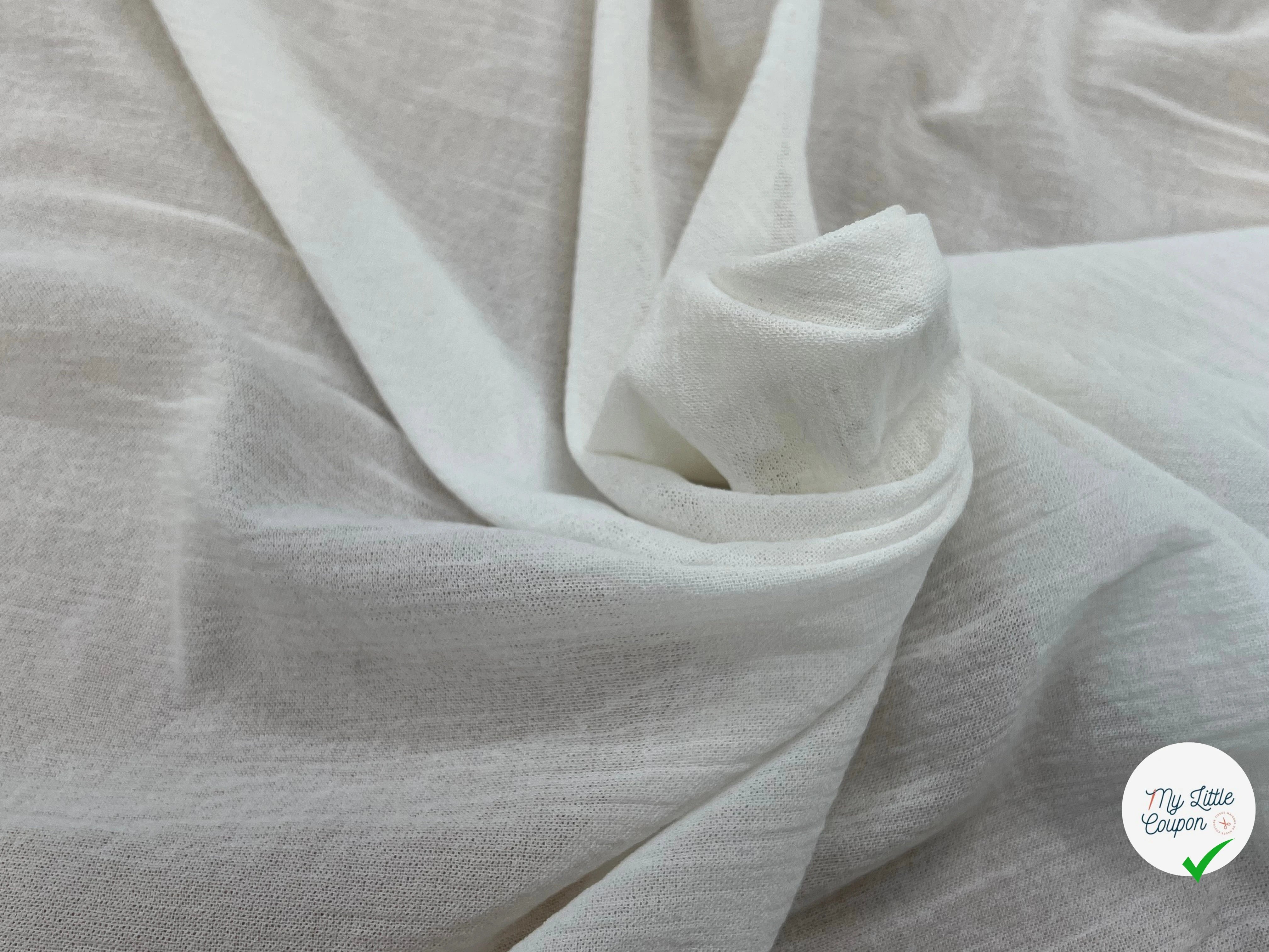 DOUBLE GAZE COUTURE ÉCRU 110CM - My Little Coupon