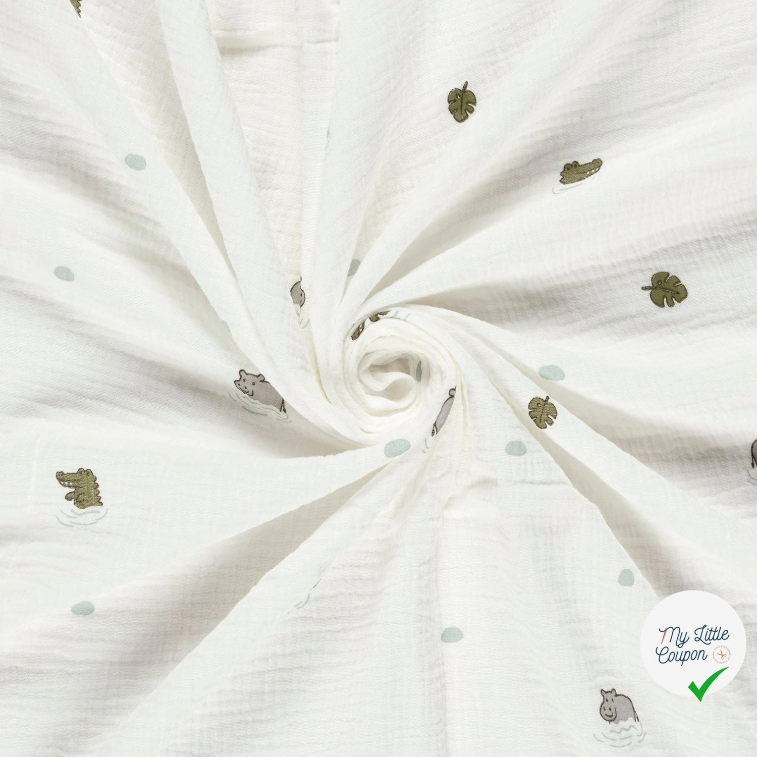 DOUBLE GAZE DE COTON ANIMALS - My Little Coupon