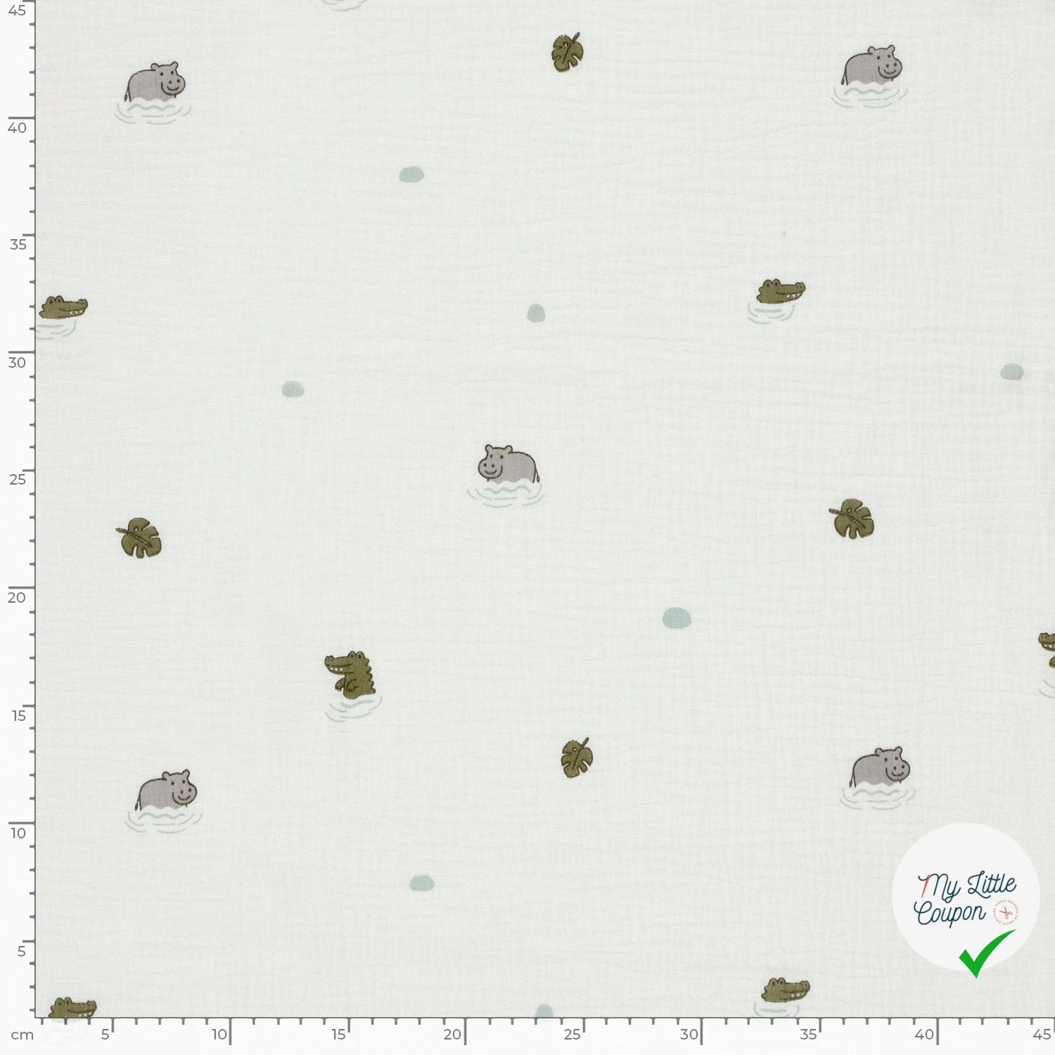 DOUBLE GAZE DE COTON ANIMALS - My Little Coupon