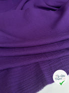 DOUBLE GAZE DE COTON AUBERGINE MLC INTERN