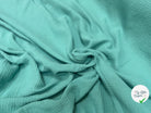 DOUBLE GAZE DE COTON BLEU AQUA UNIE - My Little Coupon