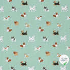DOUBLE GAZE DE COTON CHIENS BLEU BÉBÉ - My Little Coupon