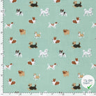 DOUBLE GAZE DE COTON CHIENS BLEU BÉBÉ - My Little Coupon