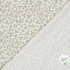 DOUBLE GAZE DE COTON FLEURS BLANC CASSÉ 2 - My Little Coupon