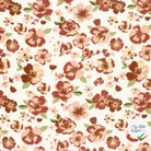 DOUBLE GAZE DE COTON FLEURS BLANC CASSÉ - My Little Coupon